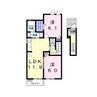 ベーネソプラ　B 2LDKの間取り
