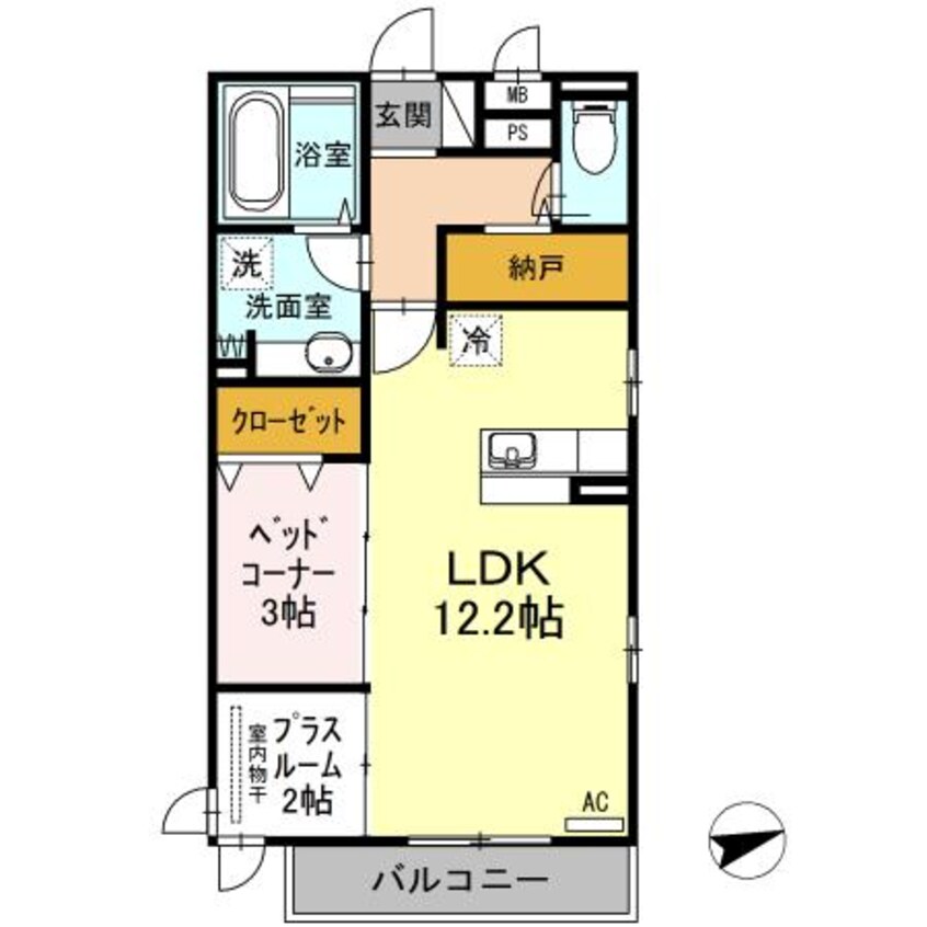 間取図 ノール　リヴィエール　トロワ