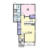 マナ　マルベリーA 1LDKの間取り