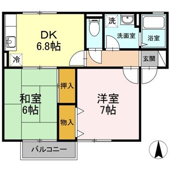 間取図 セジュール笠原　Ａ棟