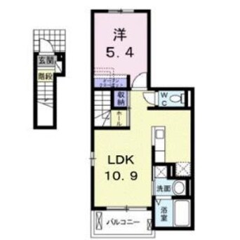 間取図 モデッサ神辺　B