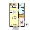サンブライト 1LDKの間取り
