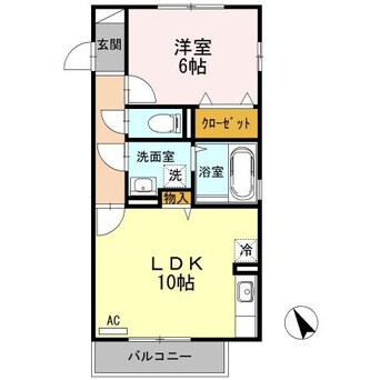 間取図 ローゼスポート港町　A棟