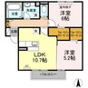 フェリーチェ　A棟（千田町） 2LDKの間取り