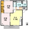 ルピナ深津 2DKの間取り