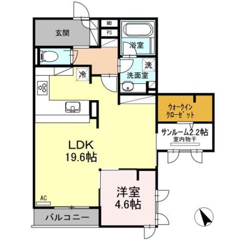 間取図 Ｄ-Residence御船町