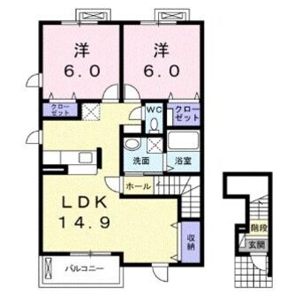 間取図 アンジュベル