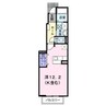 ネオハイムＤ 1Rの間取り