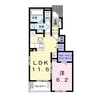 アヴァンティ　A 1LDKの間取り