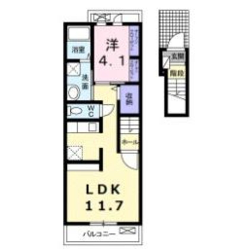 間取図 ラ・ルーチェ（沖野上町）