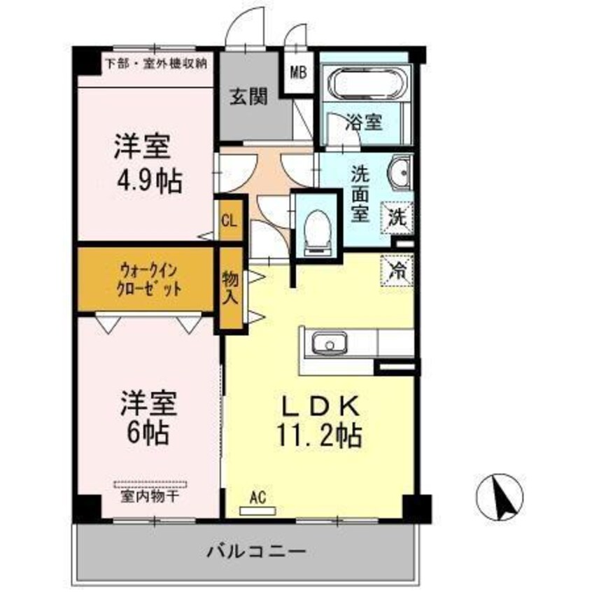 間取図 ヴィヴァーチェ曙