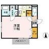 ロイヤル　スクエア（東深津町） 1Kの間取り