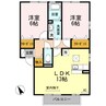 サンモール川口　Ｃ棟 2LDKの間取り