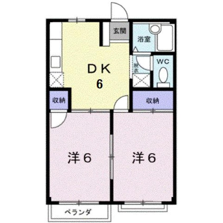間取図 サンハイツ沖野上（4丁目）