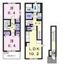 ラ・ローザ 2LDKの間取り