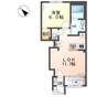 フレール　達 1LDKの間取り