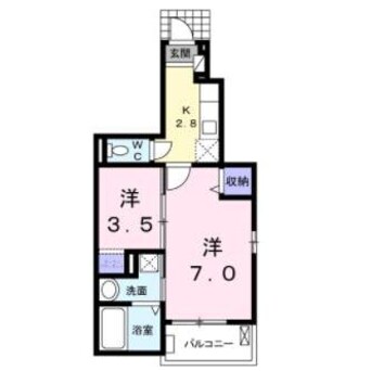 間取図 グリーチネ　ローザ