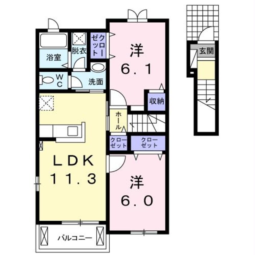 間取図 ブライト・ガーデンＡ