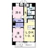 ローズエスペランサ 2LDKの間取り