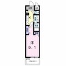 ローズエスペランサ 1Kの間取り