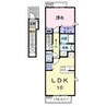 リベラシオンⅡ 1LDKの間取り