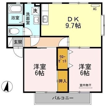 間取図 パレス新浜　C棟