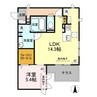 メルヴェーユ 1LDKの間取り