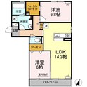 G　maison　B棟の間取図