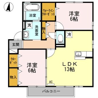 間取図 メルベーユ　C棟