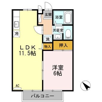 間取図 ＣＡＳＡあしだ　Ａ棟