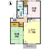 セジュール渡邊　Ｃ棟 2LDKの間取り