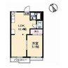 ハイネス田中Ⅱ　A棟 1LDKの間取り