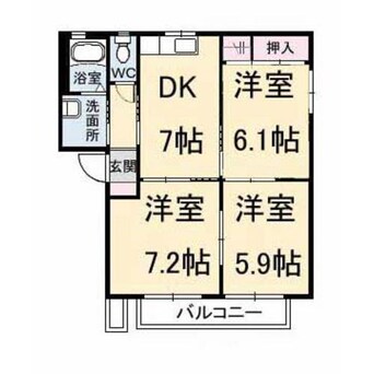 間取図 フィグタウン　Ｄ棟