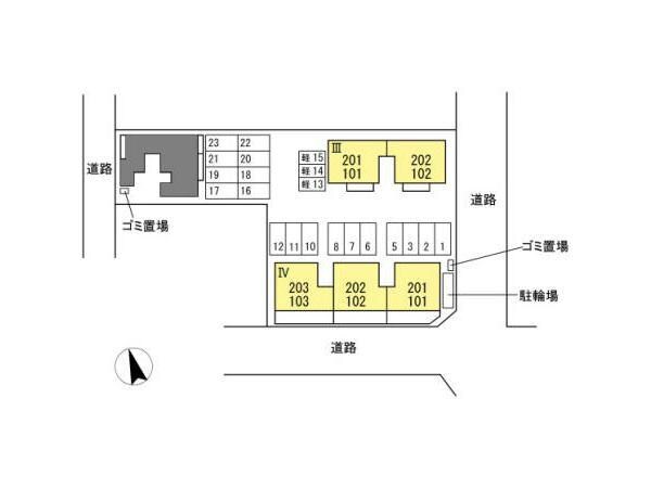 配置図 セジュール上野浦　Ⅳ