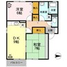 ローズガーデン 2DKの間取り