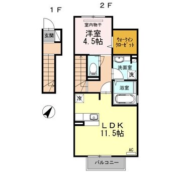 間取図 プエルト南蔵王