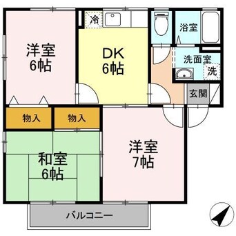 間取図 サンハイツ南手城