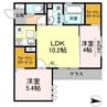 ブランノワール　アン 2LDKの間取り