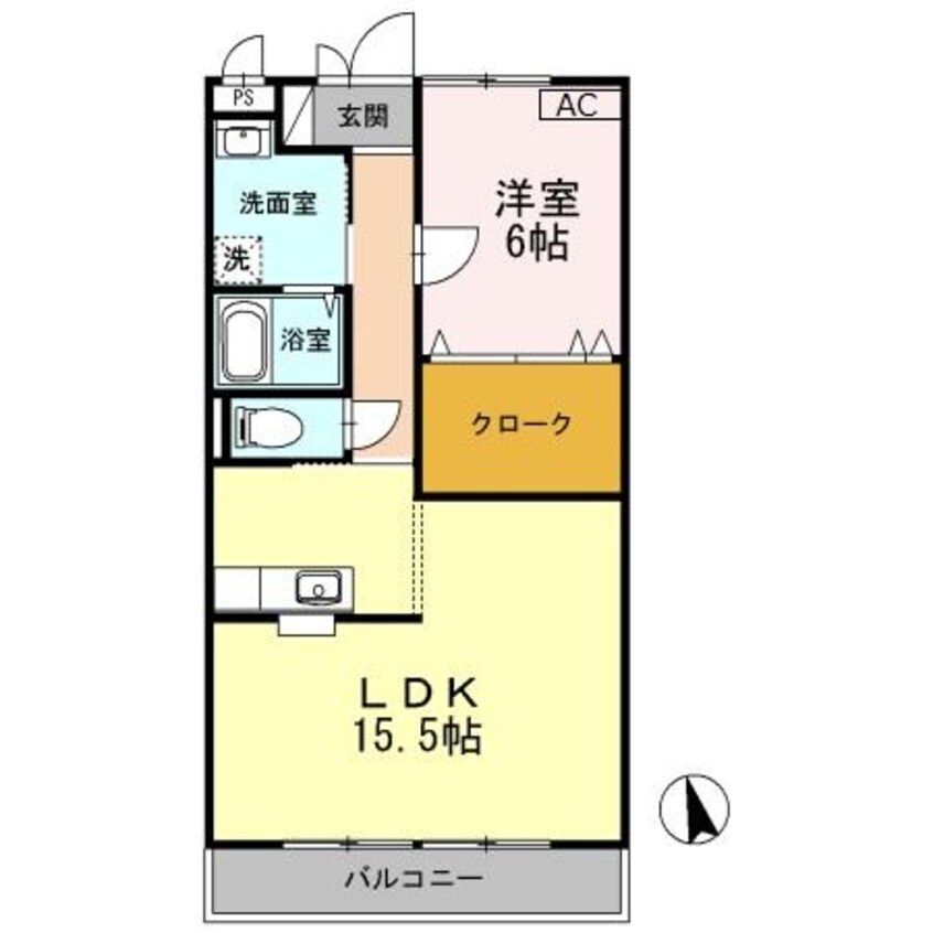 間取図 エトワール西新涯