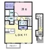 クラールエーリ 1LDKの間取り