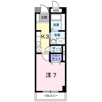 間取図 メルヴェイュ・ロジュマン