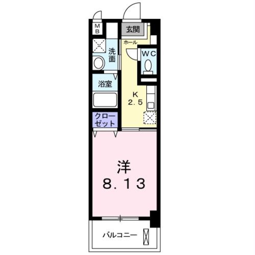 間取図 サニーソレイユ南蔵王