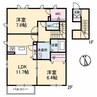 サンビレッジ　B棟 2LDKの間取り