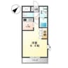 アウラ山手 1Kの間取り