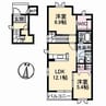 シャーメゾン神辺　B棟 2LDKの間取り