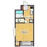 ビレッジ霞 1DKの間取り