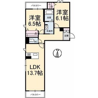 間取図 シャラーレ西深津