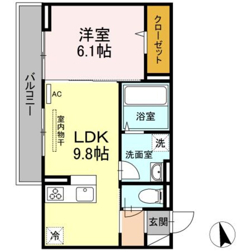 間取図 ラ・ナチュール曙