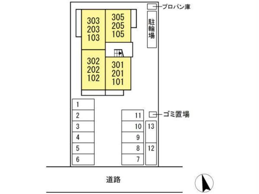 配置図 ラ・ナチュール曙