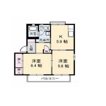 間取図 アメニックス福山　六番館
